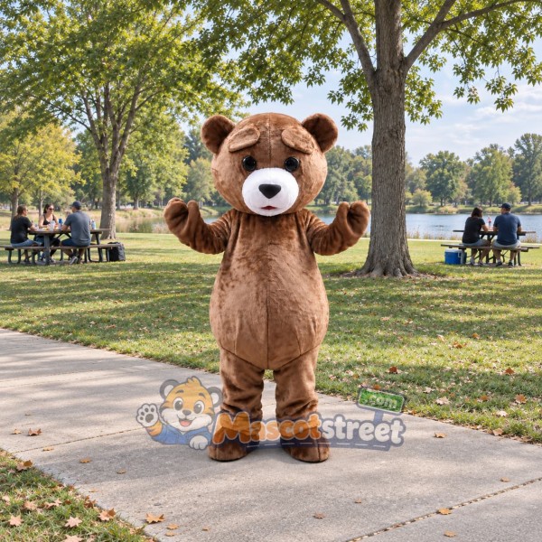 Brown Bear Mascot Costume