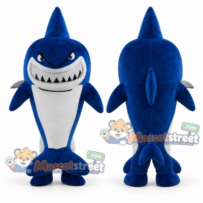 Blue Shark Mascot Costume