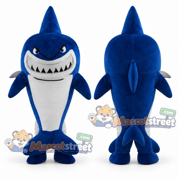 Blue Shark Mascot Costume