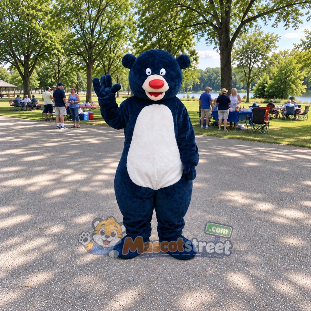 Navy Bear Mascot Costume