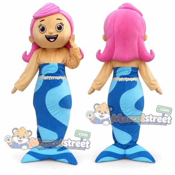 Mermaid Mascot Costume with Blue Tail