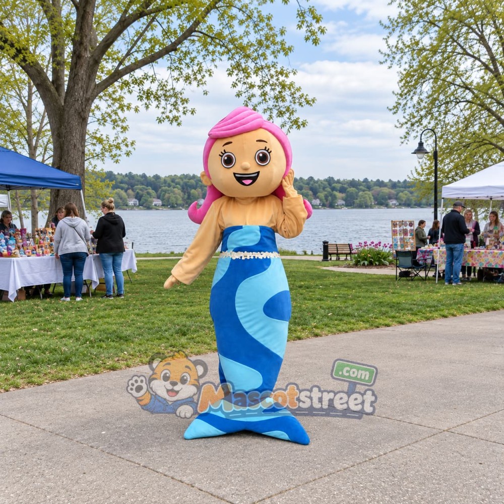 Mermaid Mascot Costume with Blue Tail Mermaid Mascot Costume with Blue Tail