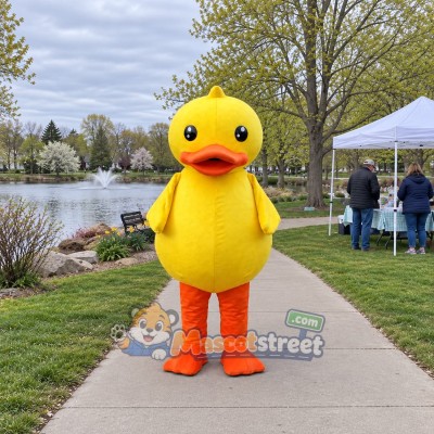 Yellow Duck Mascot Costume Yellow Duck Mascot Costume