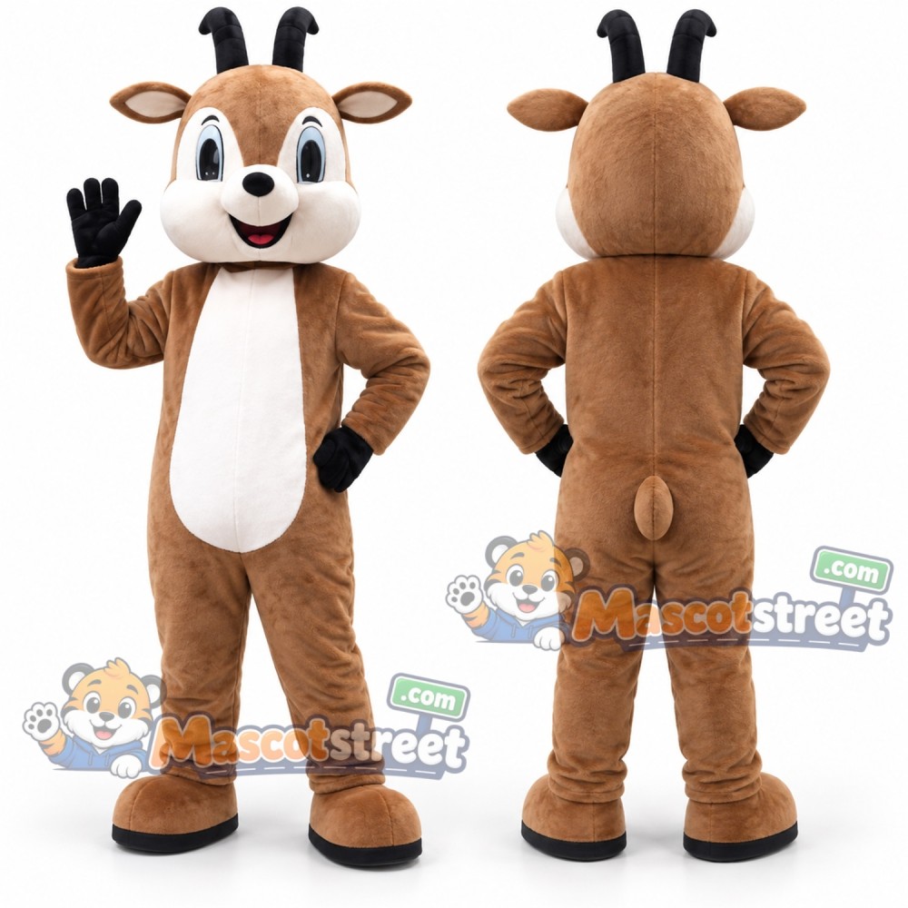 Brown Goat Mascot Costume Brown Goat Mascot Costume
