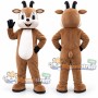 Brown Goat Mascot Costume