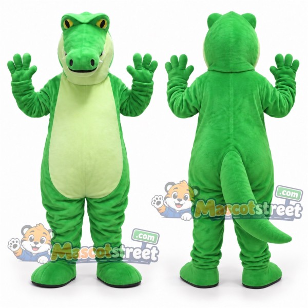 Green Alligator Mascot Costume