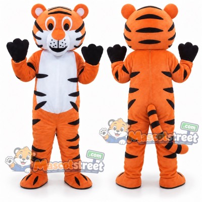 Orange Tiger Mascot Costume Orange Tiger Mascot Costume