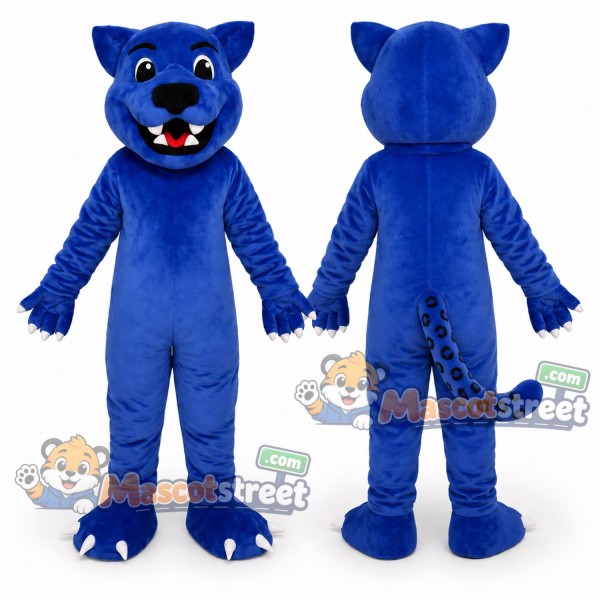 Blue Panther Mascot Costume