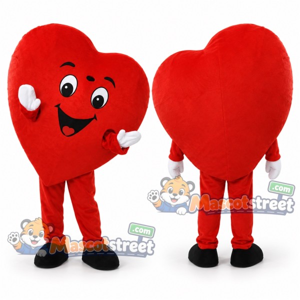 Red Heart Mascot Costume