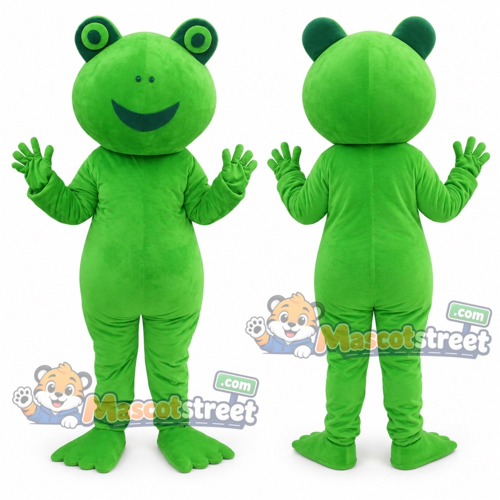 Green Frog Mascot Costume Green Frog Mascot Costume