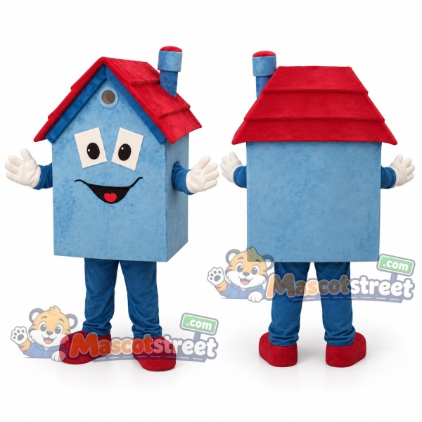 Blue House Mascot Costume