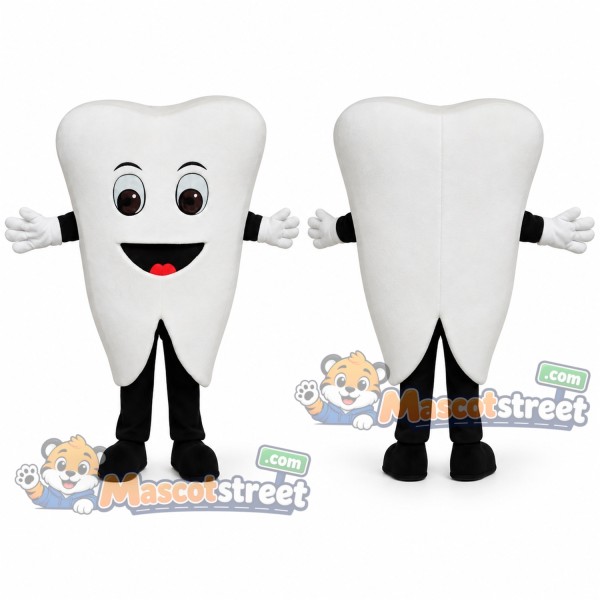 White Tooth Mascot Costume