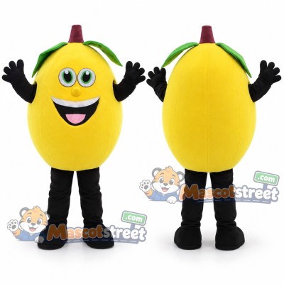 Lemon Mascot Costume with Red Fez