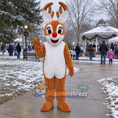 Brown Deer Mascot Costume Brown Deer Mascot Costume