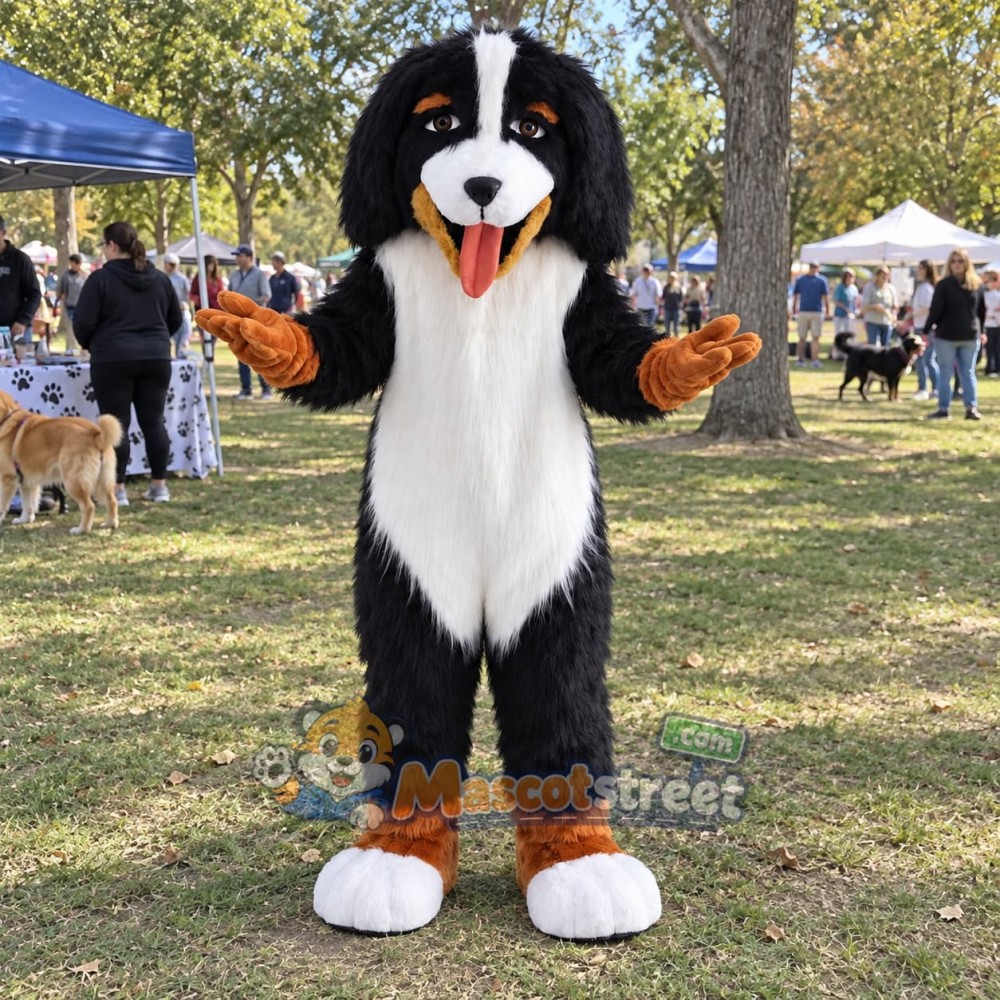Bernese Mountain Dog Mascot Costume