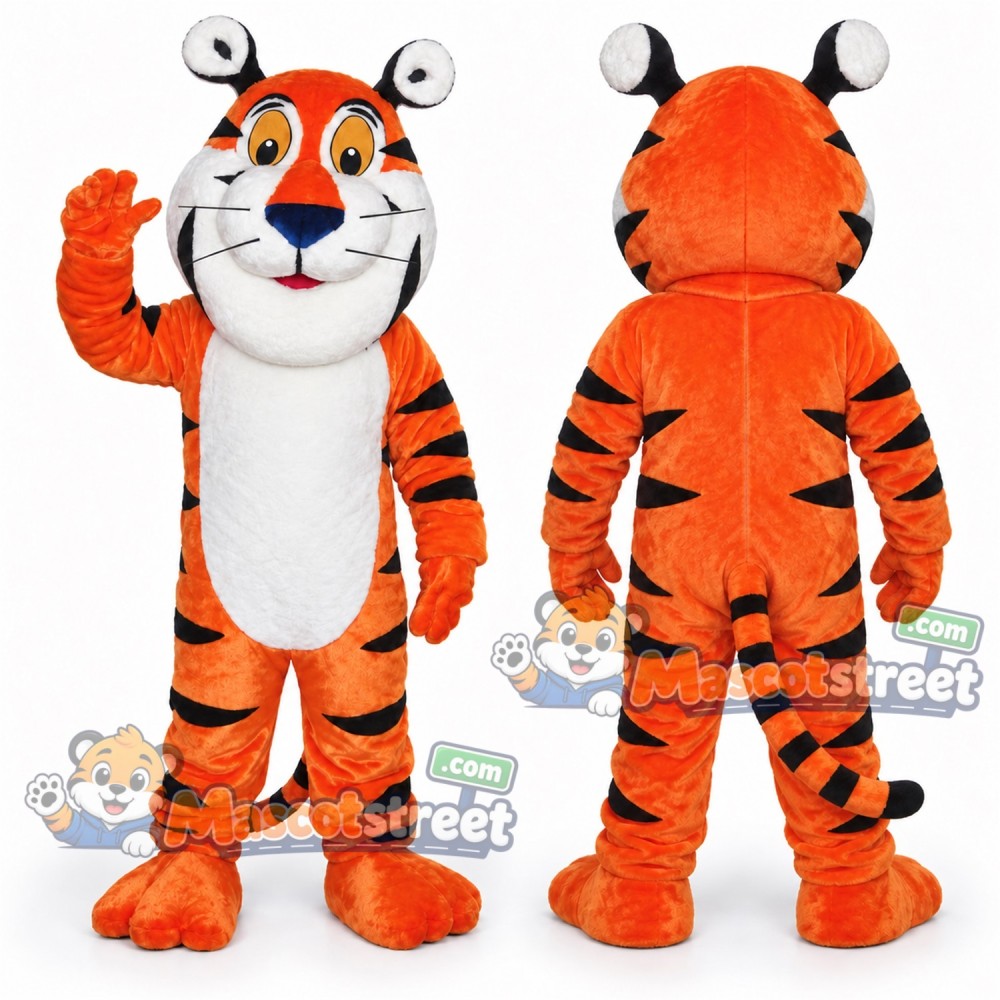 Orange Tiger Mascot Costume Orange Tiger Mascot Costume