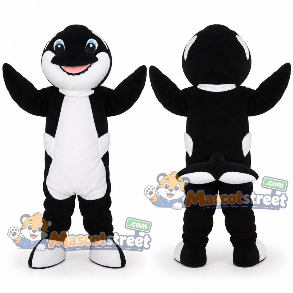 Orca Mascot Costume Orca Mascot Costume