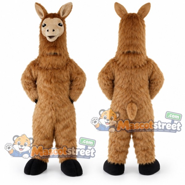 Brown Llama Mascot Costume