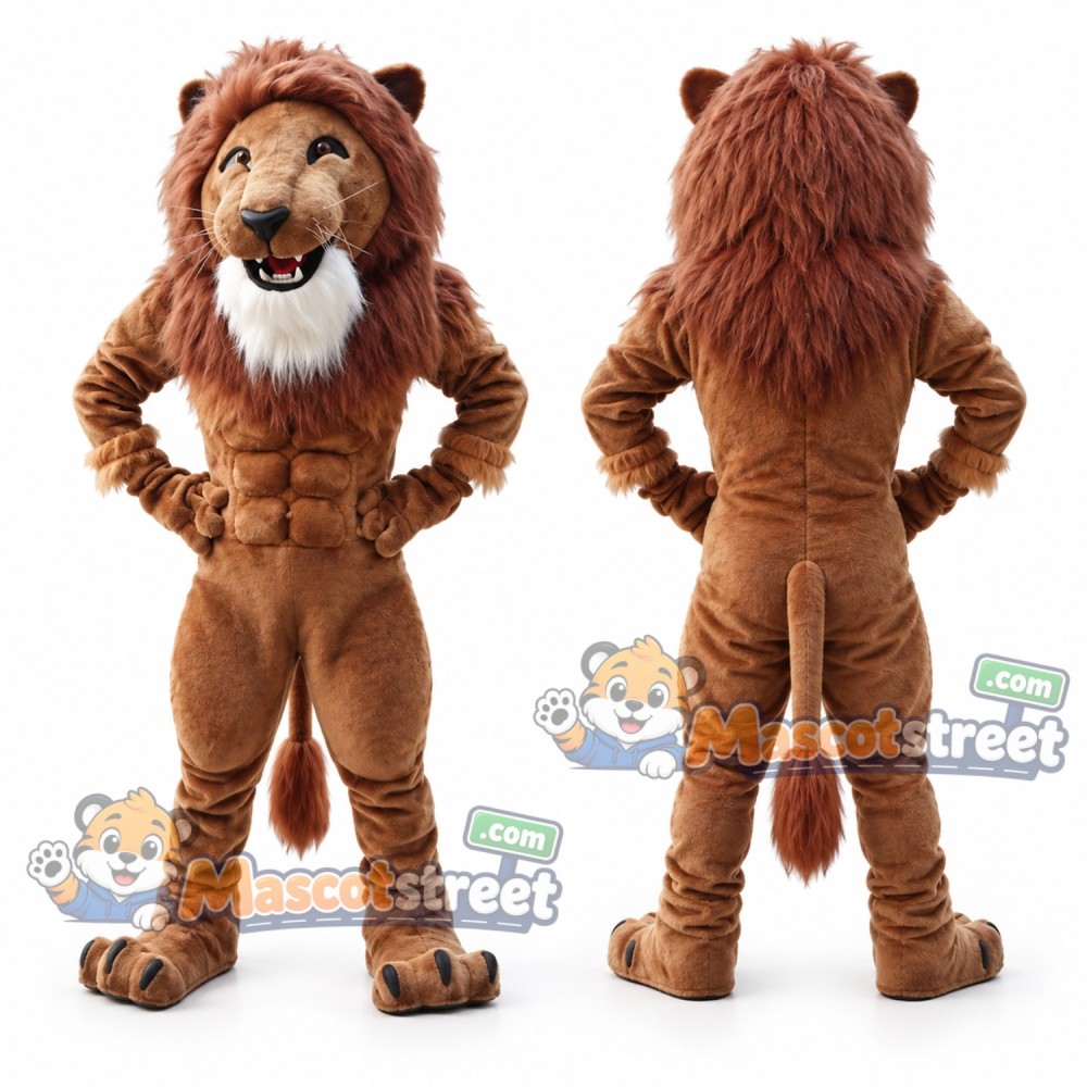 Brown Lion Mascot Costume Brown Lion Mascot Costume