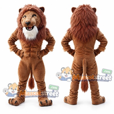 Brown Lion Mascot Costume Brown Lion Mascot Costume