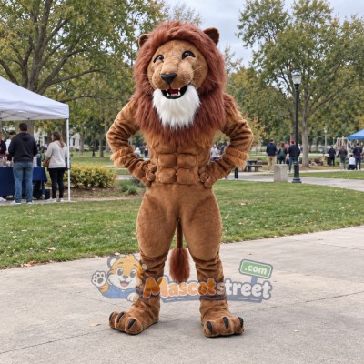 Brown Lion Mascot Costume Brown Lion Mascot Costume