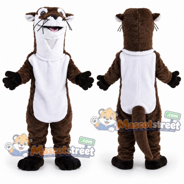 Brown Otter Mascot Costume