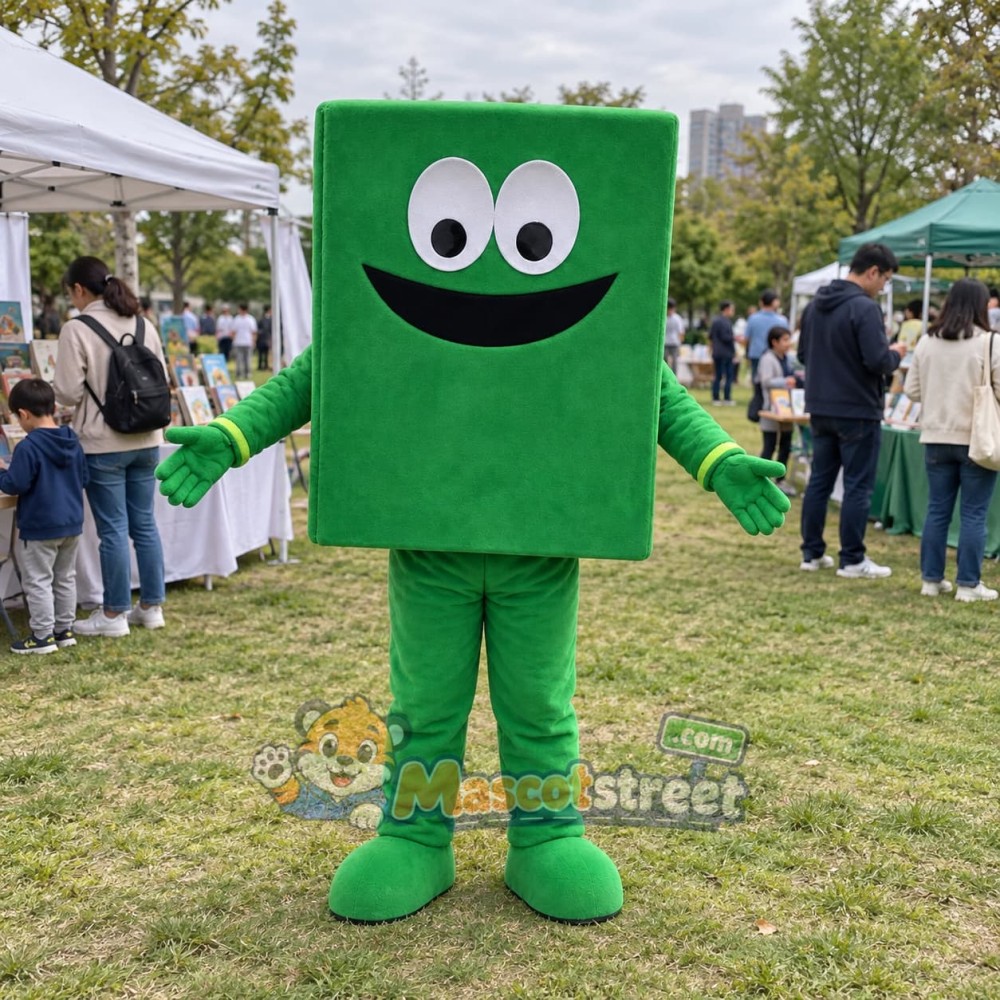Green Book Mascot Costume Green Book Mascot Costume