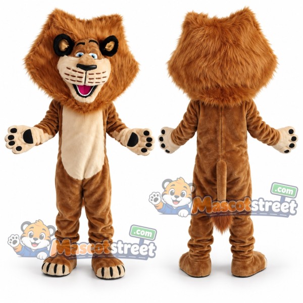 Brown Lion Mascot Costume