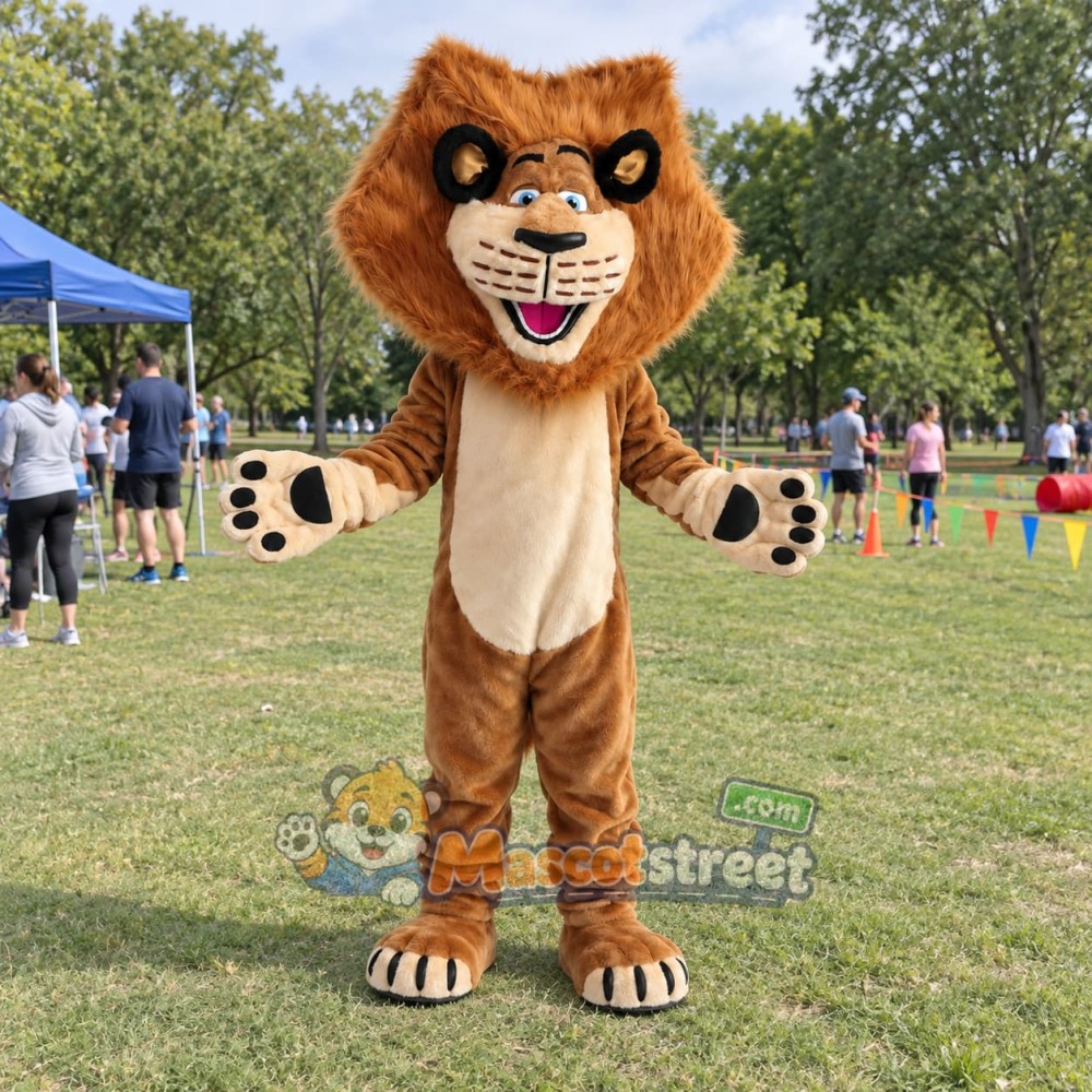 Brown Lion Mascot Costume Brown Lion Mascot Costume