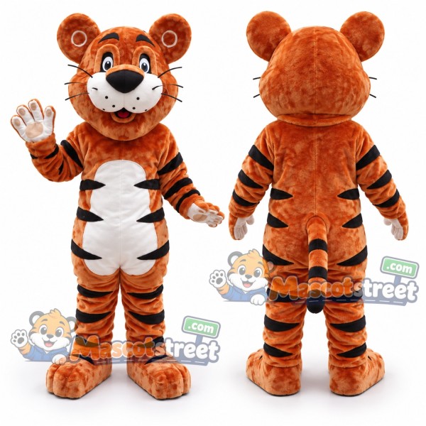 Orange Tiger Mascot Costume
