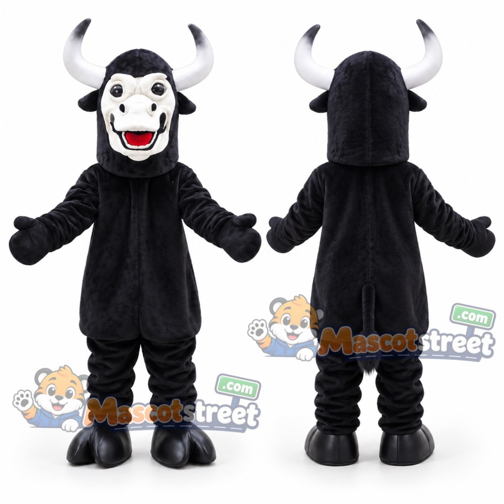 Black Bull Mascot Costume