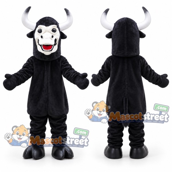 Black Bull Mascot Costume