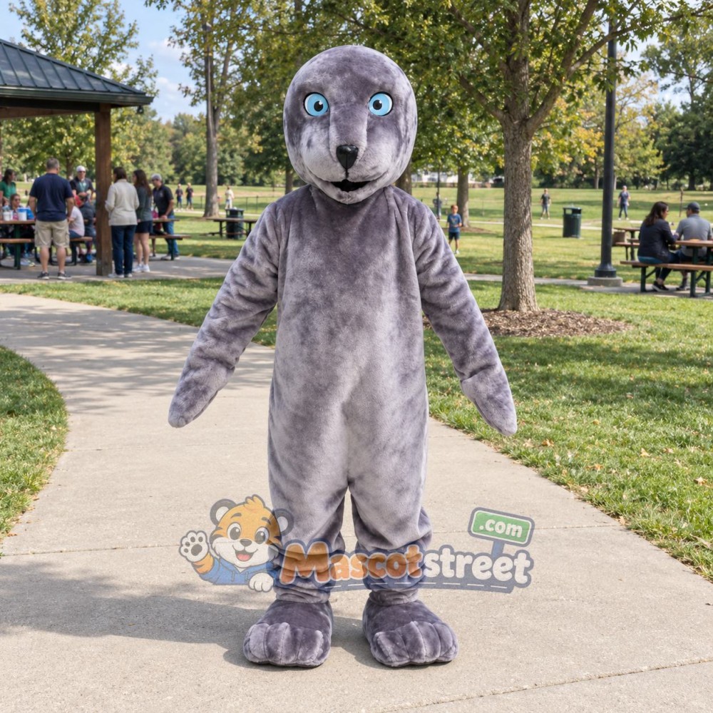 Gray Seal Mascot Costume Gray Seal Mascot Costume