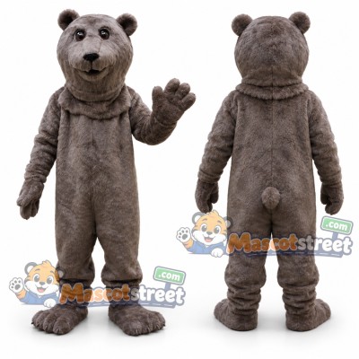 Gray Bear Mascot Costume Gray Bear Mascot Costume