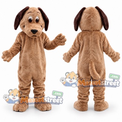 Tan Dog Mascot Costume