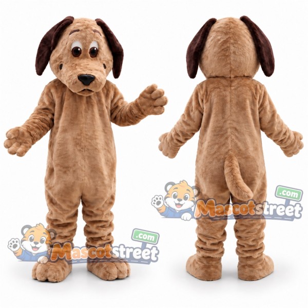 Tan Dog Mascot Costume