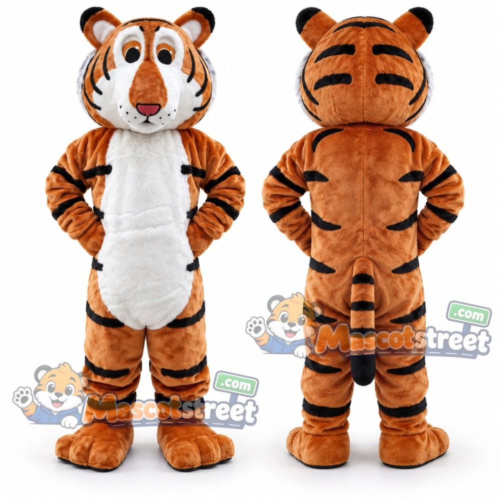 Orange Tiger Mascot Costume Orange Tiger Mascot Costume