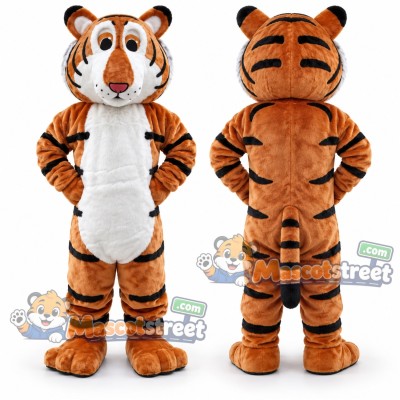 Orange Tiger Mascot Costume Orange Tiger Mascot Costume