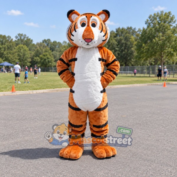 Orange Tiger Mascot Costume