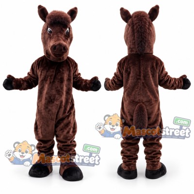 Brown Horse Mascot Costume Brown Horse Mascot Costume
