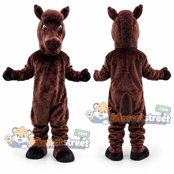 Brown Horse Mascot Costume