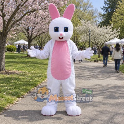 White Rabbit Mascot Costume White Rabbit Mascot Costume