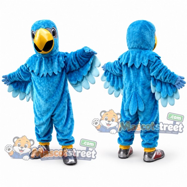 Blue Parrot Mascot Costume