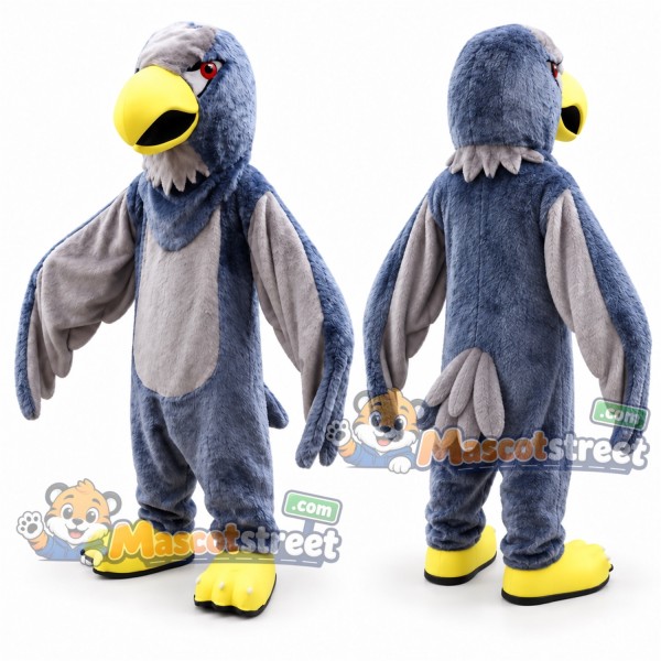 Gray Bird Mascot Costume