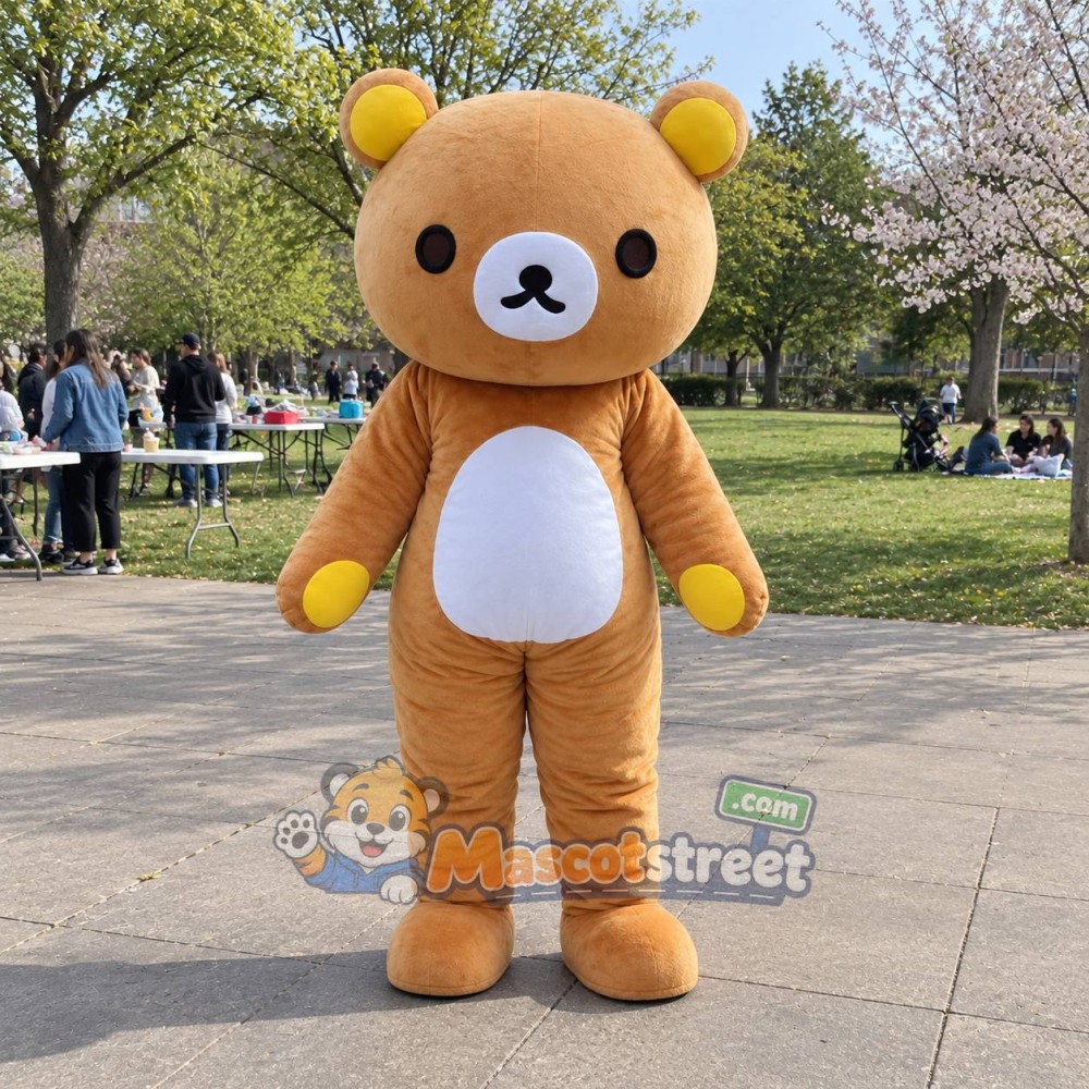 Tan Bear Mascot Costume Tan Bear Mascot Costume