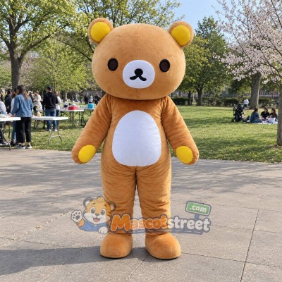 Tan Bear Mascot Costume Tan Bear Mascot Costume