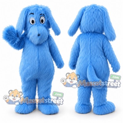 Blue Dog Mascot Costume Blue Dog Mascot Costume