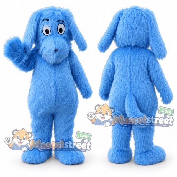 Blue Dog Mascot Costume