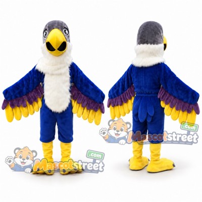 Blue and White Eagle Mascot Costume Blue and White Eagle Mascot Costume