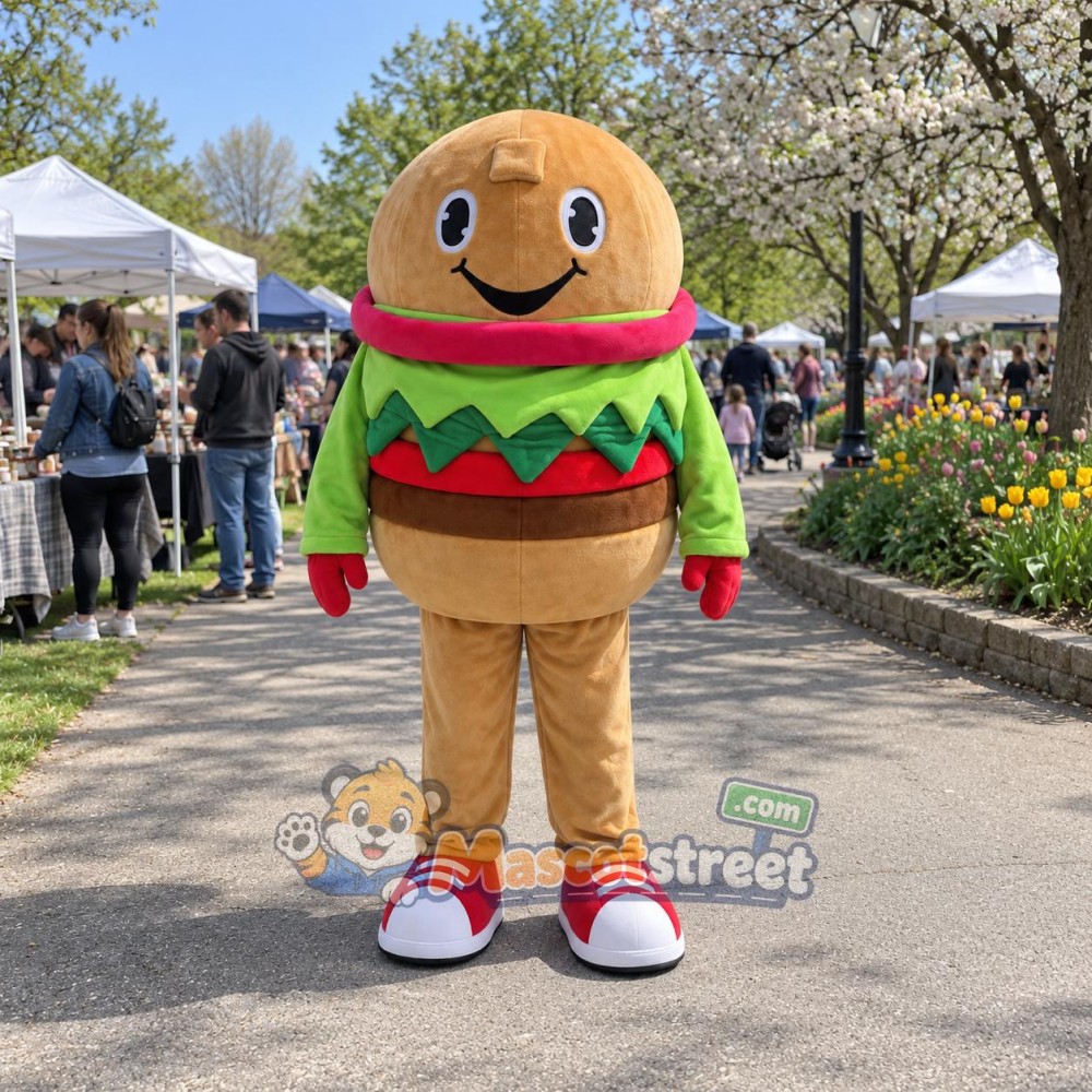 Hamburger Mascot Costume Hamburger Mascot Costume
